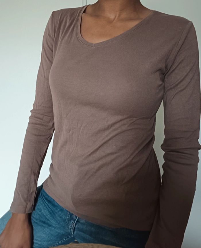 Haut marron T38 - photo numéro 2