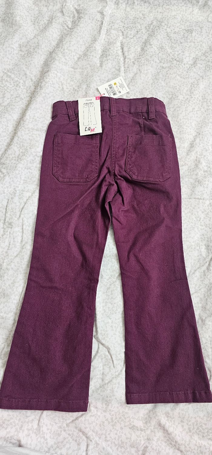 Pantalon fille 5 ans bordeaux Lilim – neuf avec étiquette - photo numéro 4