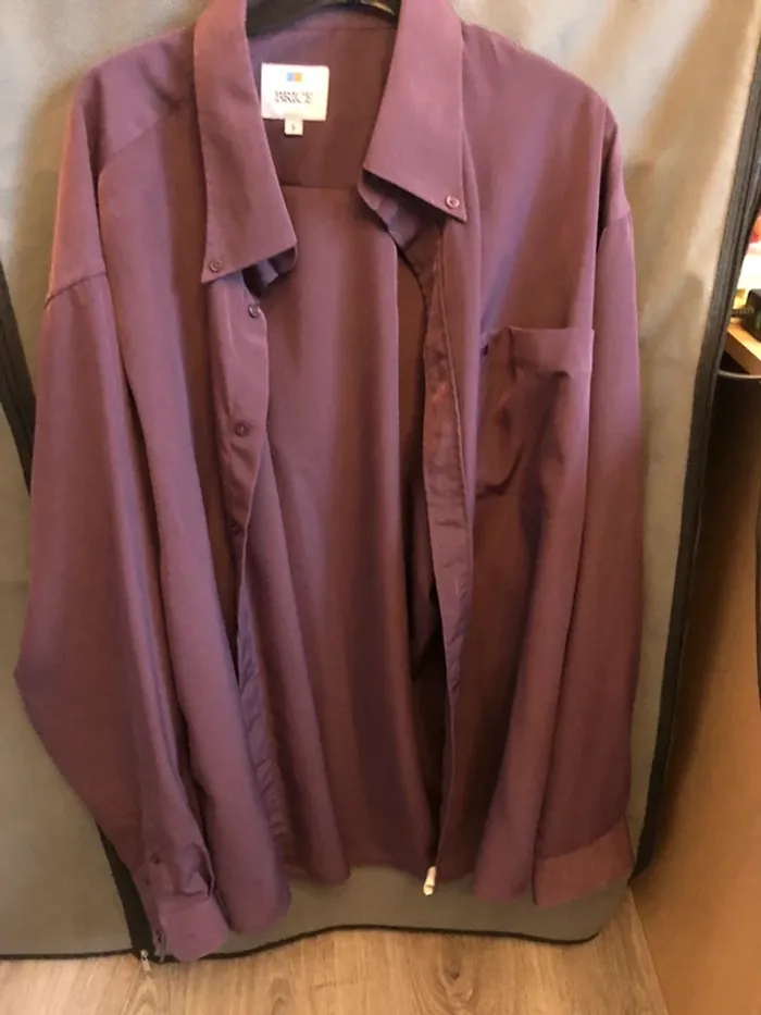 chemise violette manches longues - photo numéro 2
