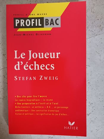 livre Le joueur d'échecs Stephan Zweig