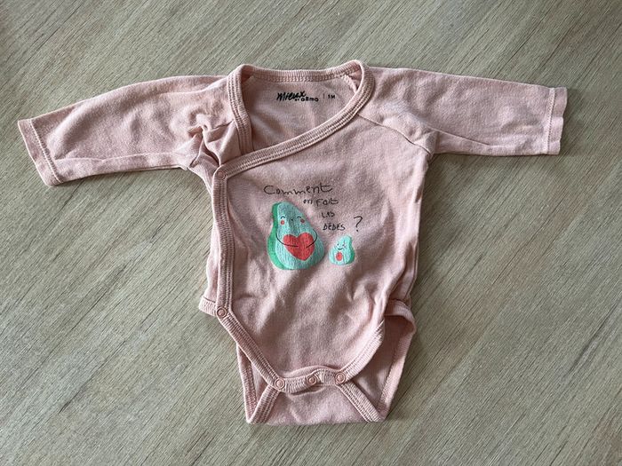 Body manches longues - 1 mois