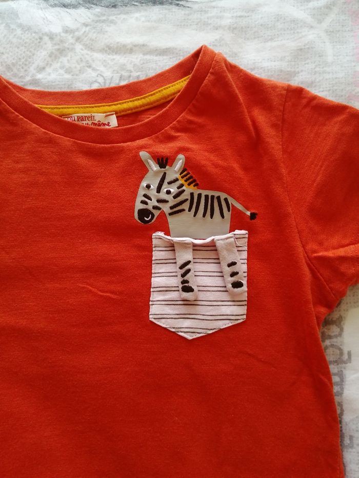 Tshirt orange dpam - photo numéro 2