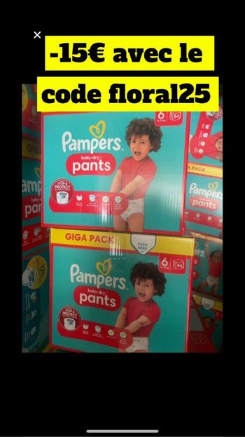 Deux Giga pack de couches culottes taille 6