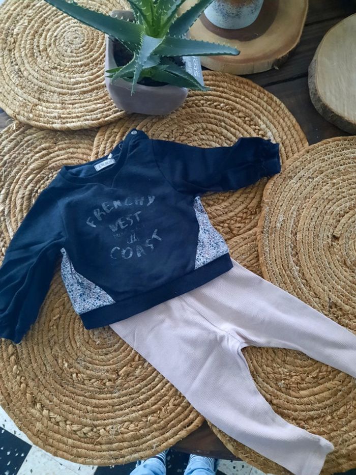 Ensemble sweat Ikks et legging Kiabi 12 mois