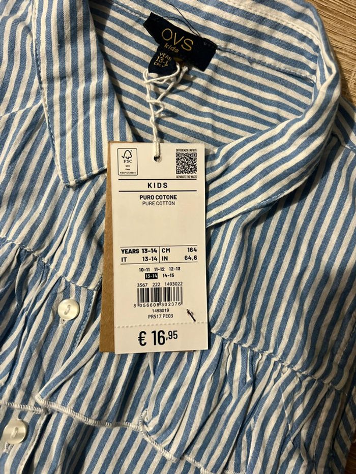 Jolie chemise sans manche fille 13/14 ans 164 cm - photo numéro 3