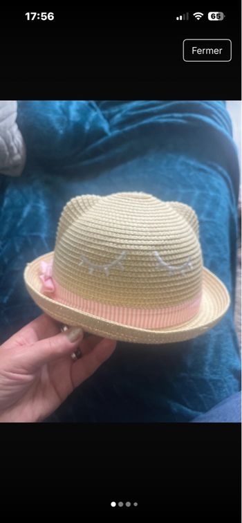 Chapeau enfant paille