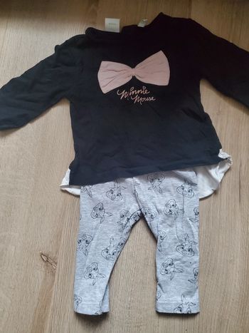 🌴 Ensemble disney minnie haut + legging taille 3 mois