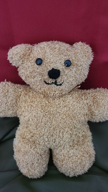 Ours peluche vintage Beige Tissu -