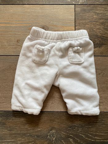 Pantalon blanc naissance petits noeuds kitchoun