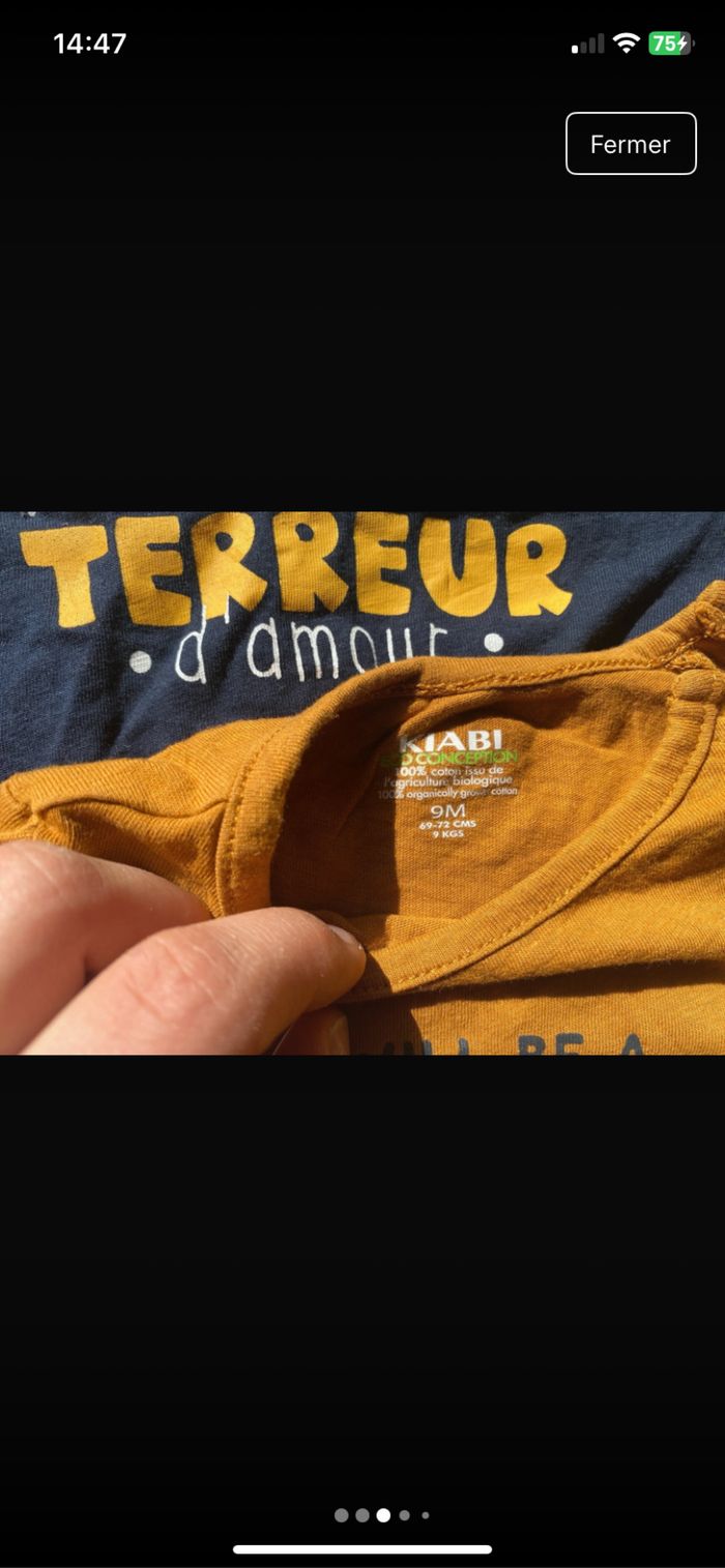 T-shirt manches longue 9 mois - photo numéro 3