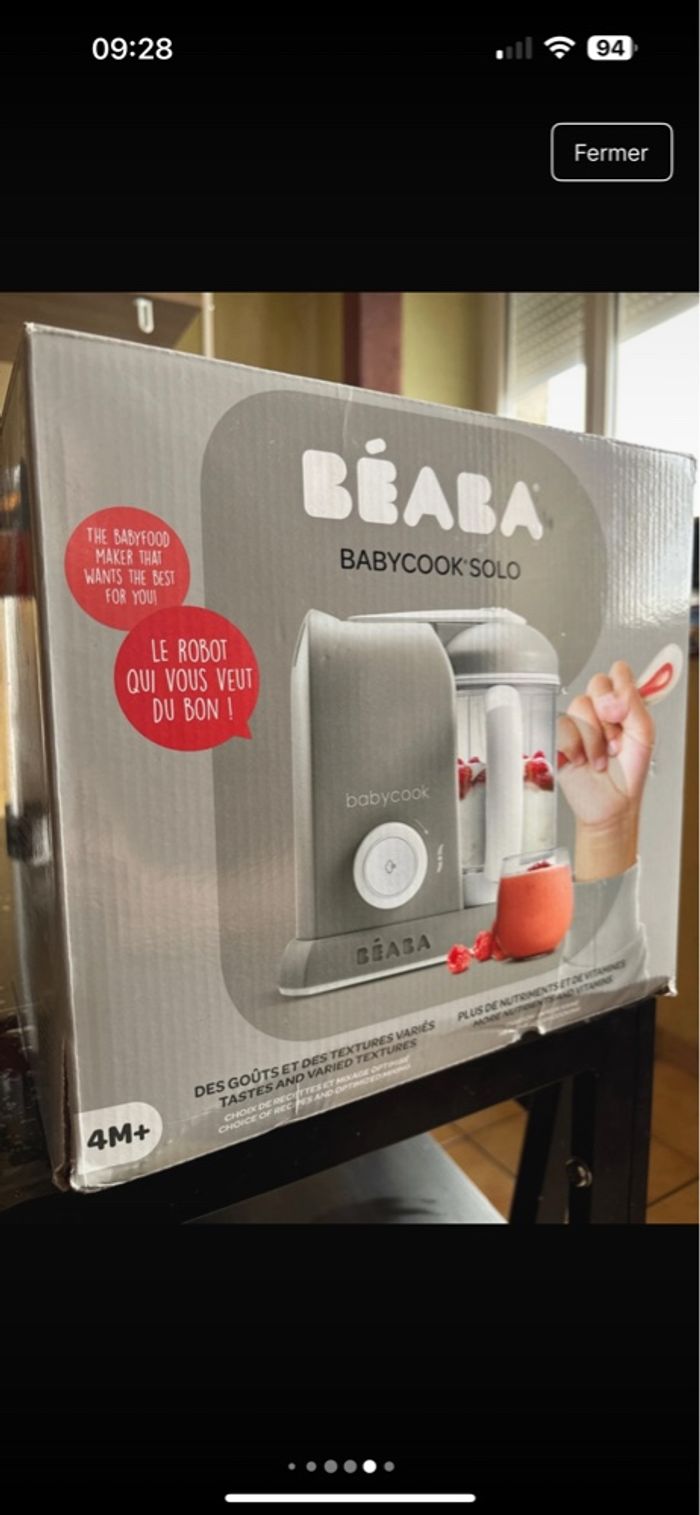 BabyCook Solo Béaba Gris avec notice