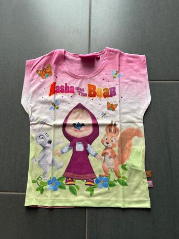 T-shirt fille 5 ans Masha and thé Bear