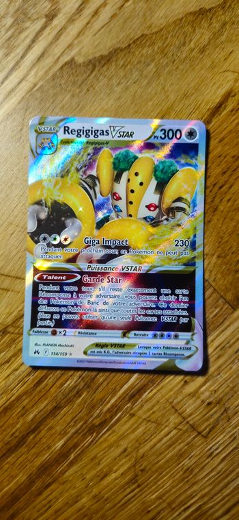 Carte pokemon Regigigas Vstar  114/159