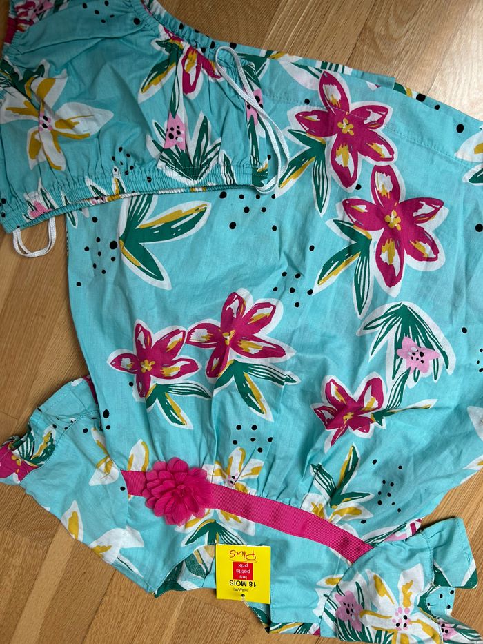 Robe + culotte bloomers fleurs - photo numéro 2