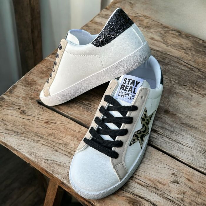 Basket blanche étoile T 39 - photo numéro 3