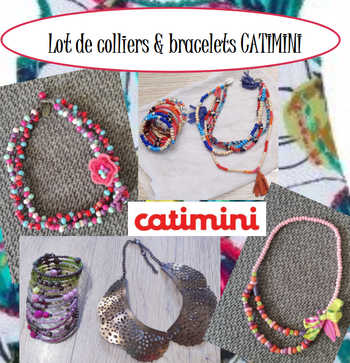 Lot de colliers et bracelets Catimini