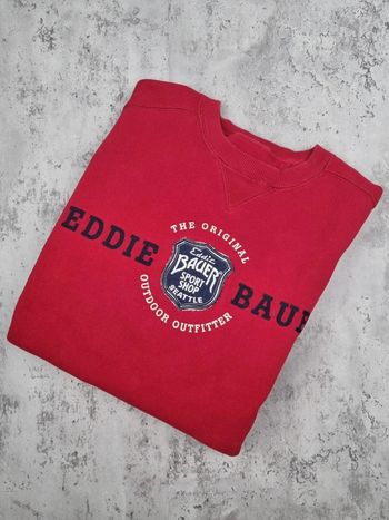 Sweat col rond Eddie Bauer rouge – Taille M Homme