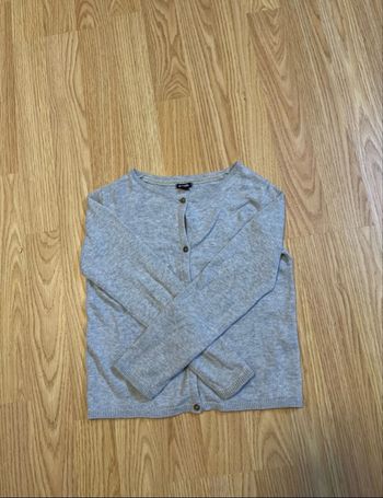 Gilet en maille tricot - Gris