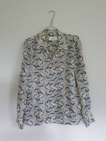 Blouse ba&sh à motifs taille 1 viscose et soie