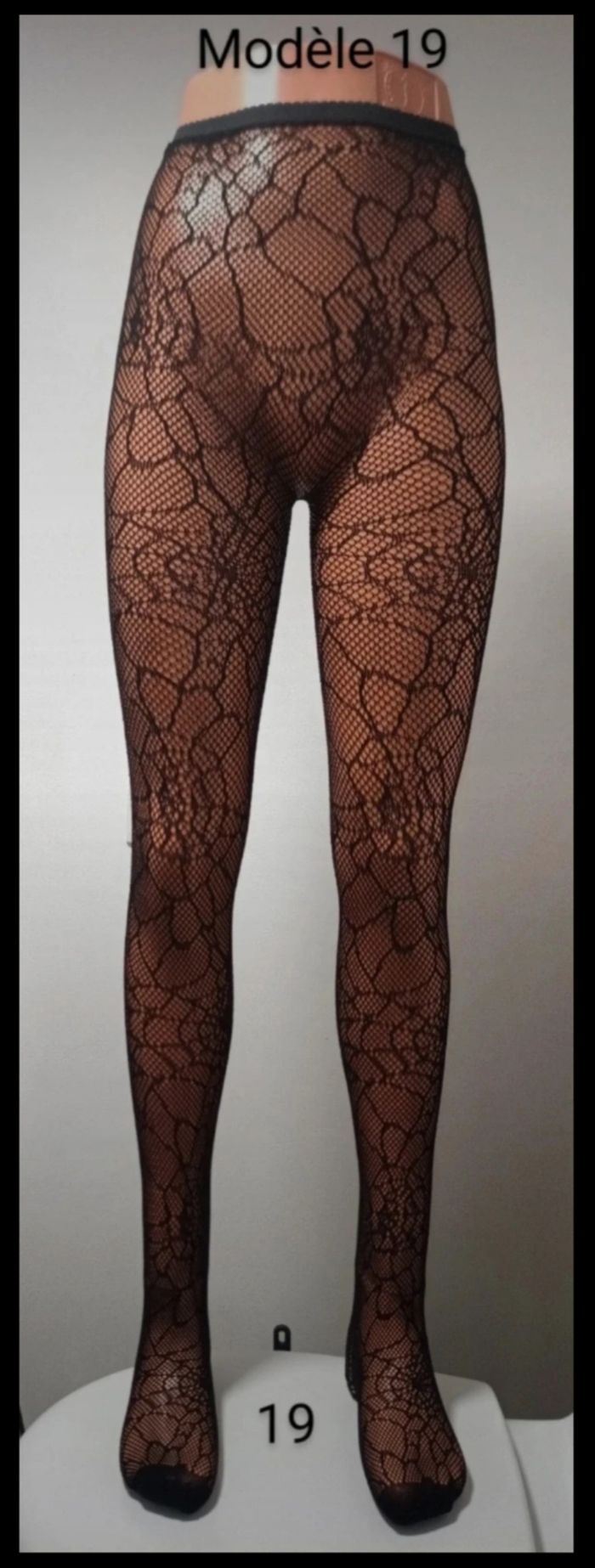 Collant résille motif fantaisie - photo numéro 2