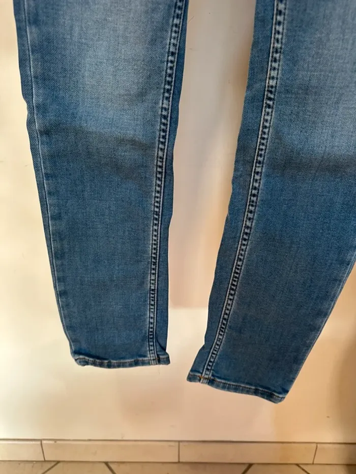Jeans kaporal bleu marine 14 ans slim - photo numéro 3