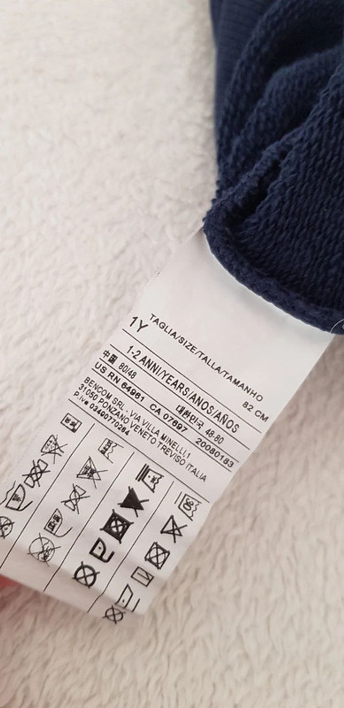 Lot gilets sweats zippés benetton 18 mois - photo numéro 6