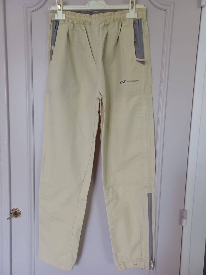 Pantalon de sport Reebok jaune paille taille 14 ans - photo numéro 1