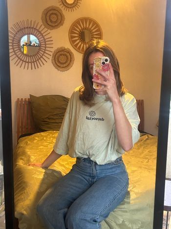 👕 T-shirt oversize beige – ASOS DESIGN – Taille S