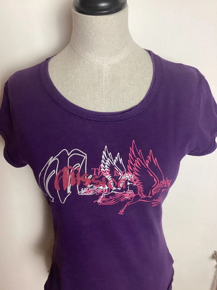 Teeshirt violet avec inscription 34 - photo numéro 2