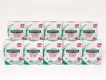 Lot de 10 boites SANYTOL Désinfectant du linge 