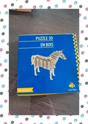 Cheval puzzle en bois