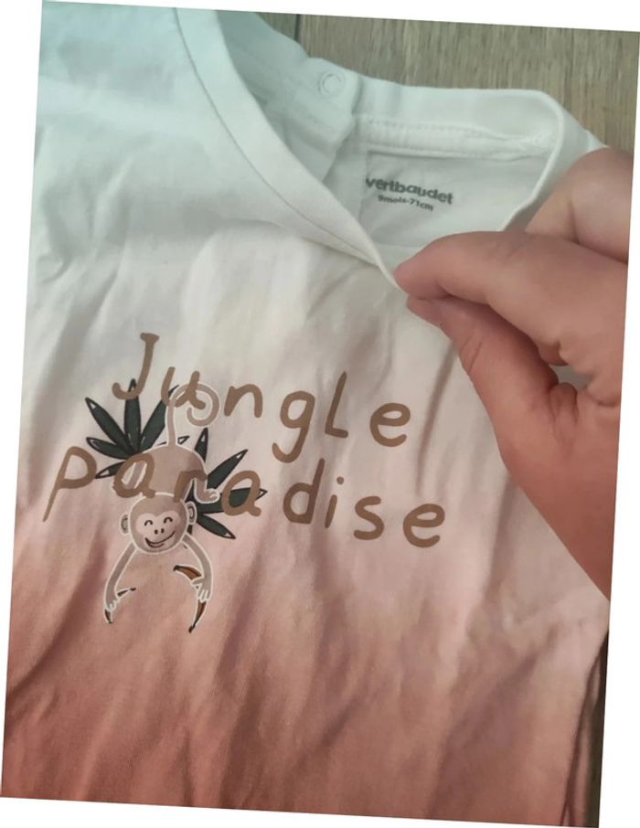 Ensemble short + tee-shirt 9 mois Vertbaudet - photo numéro 2