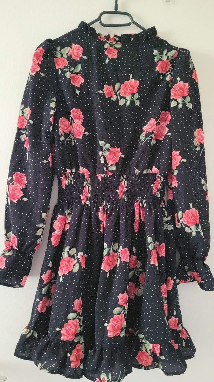 Robe fleurie Noir - photo numéro 3