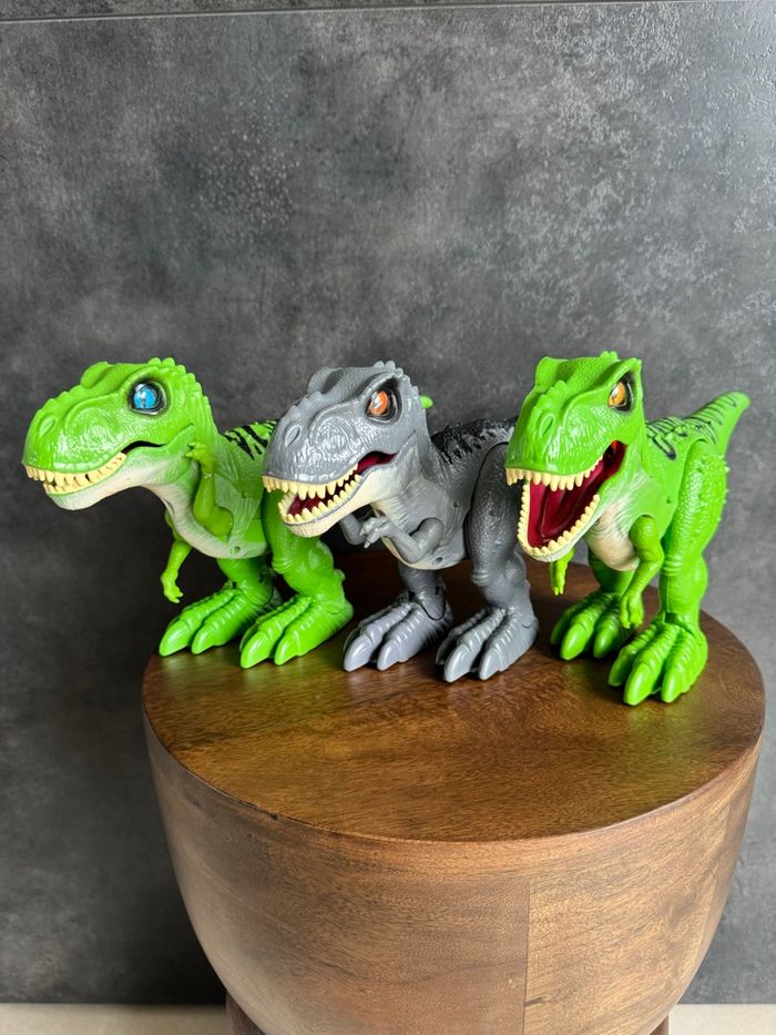Lot de 3 dinosaures t-rex robo alive - photo numéro 2