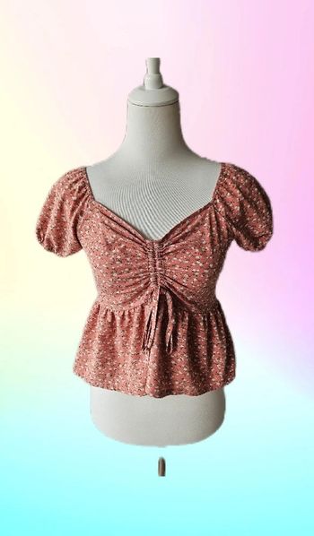 Blouse avec petites fleurs et ses branches, sans marque, taille 36/38