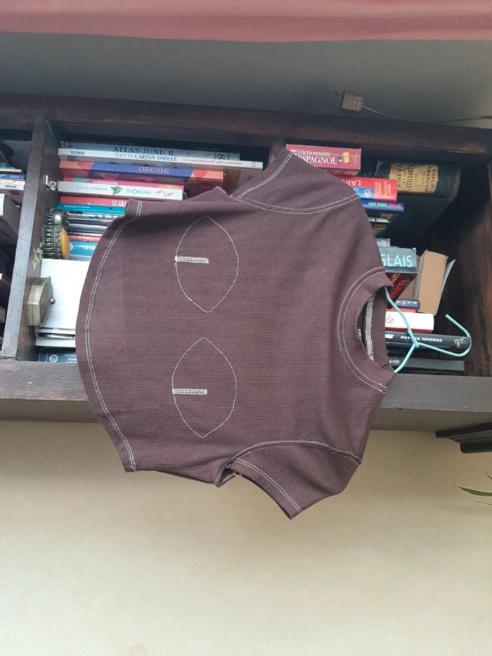 Top shein marron taille l