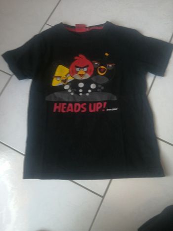 Tee shirt manche courte angry birds 10A