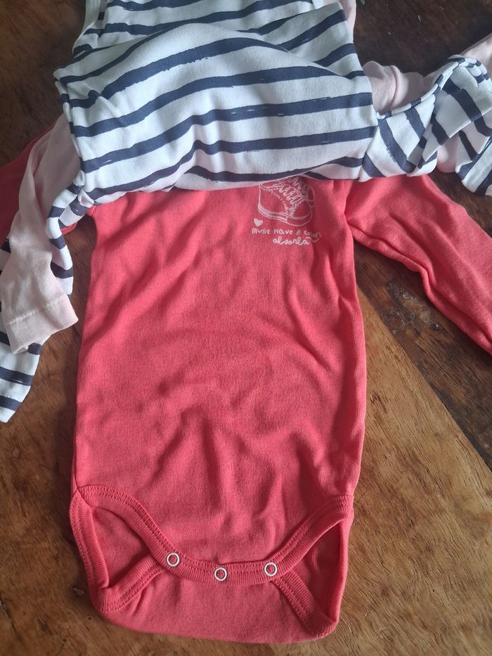 Lot 3 bodys Absorba fille ML neufs - photo numéro 2