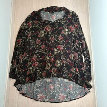 Chemise Ms Mode • noir & rouge • 52 🌿