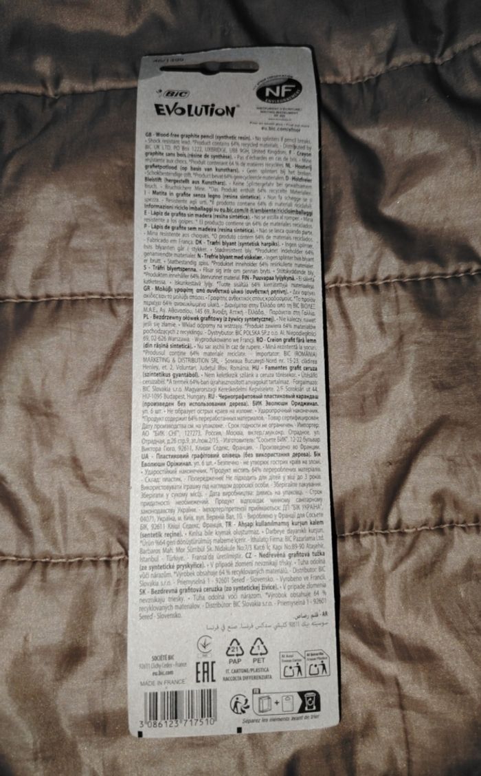 Lot 6 crayons graphique bic évolution - photo numéro 2