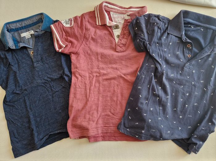 Lot 3 polos 8 ans - photo numéro 2