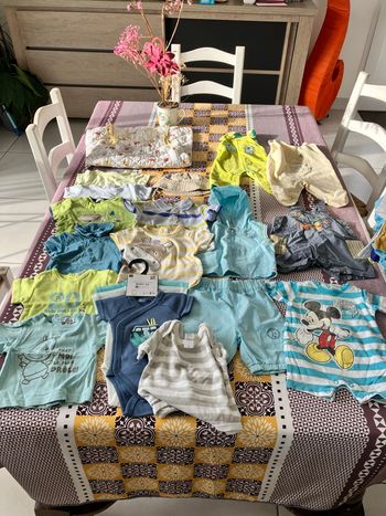 Lot vêtements bébé garçon 1 mois été