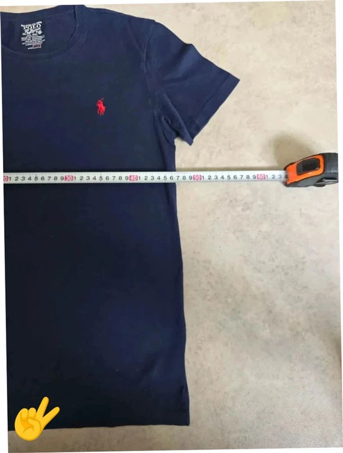 Tee-shirt Ralph lauren S coupe col rond bleu Homme Men tee25 - photo numéro 4