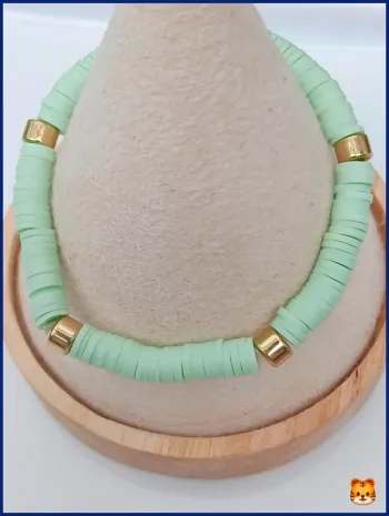 Bracelet perles Heishi – Tendance bohème coloré été