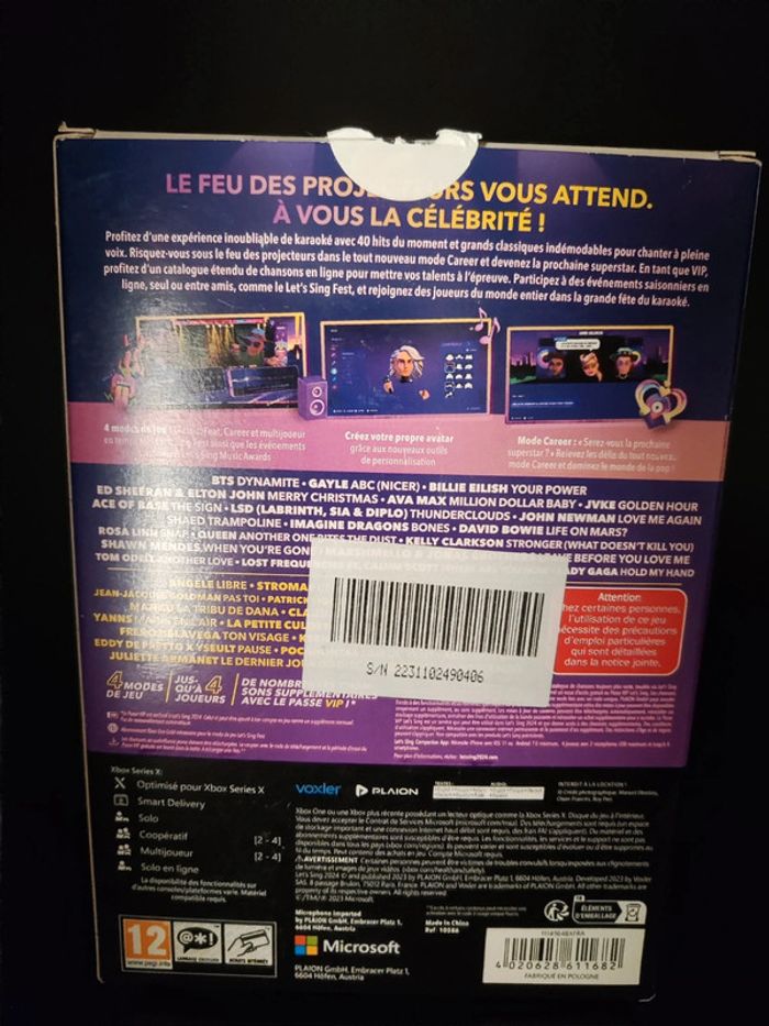 Let's Sing 2024 Xbox Series X neuf - photo numéro 2