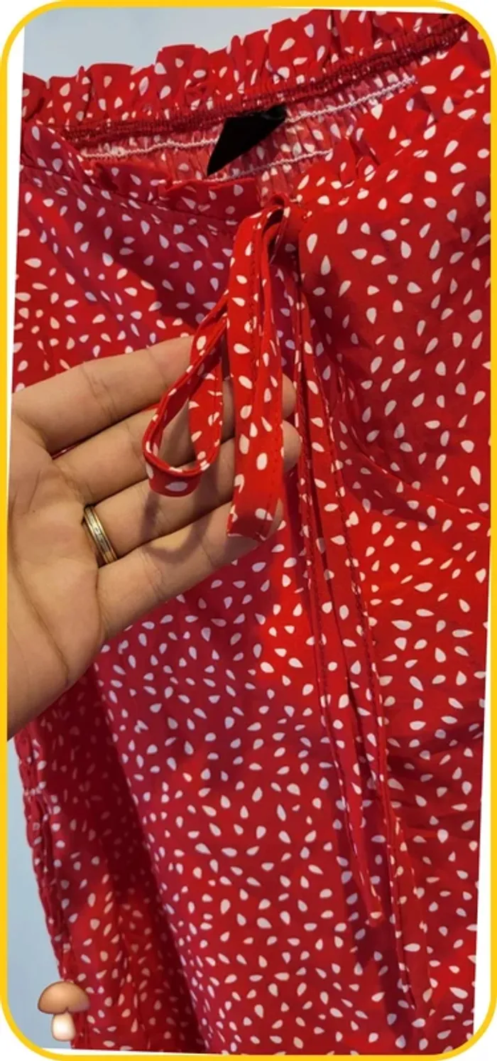Robe rouge à motifs blancs – Shein – Taille 40 / L - Très bon état - photo numéro 4