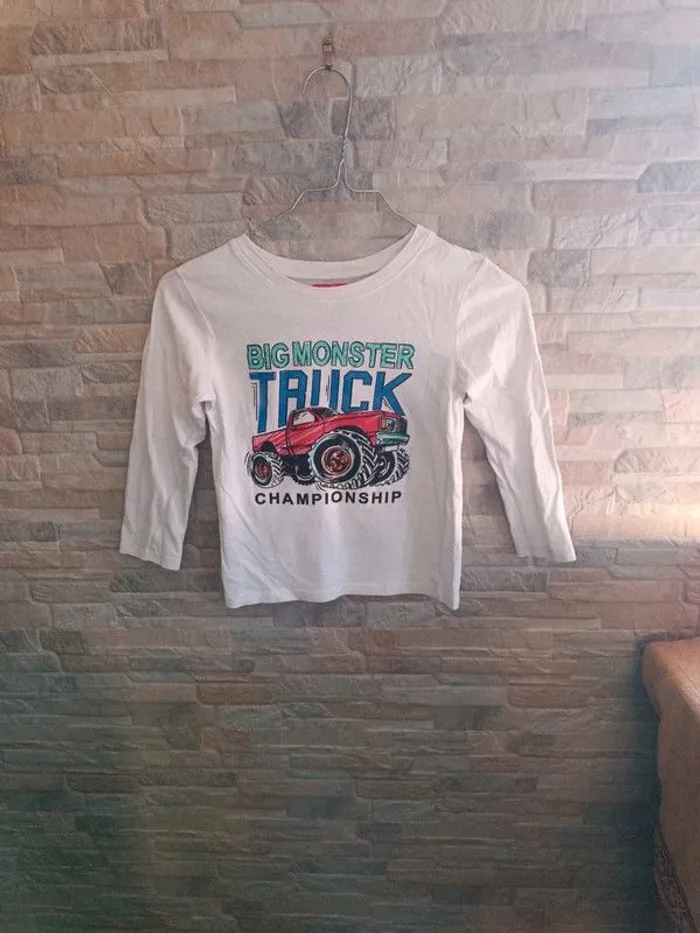 T-shirt blanc big monster Tissaia 6A - photo numéro 2