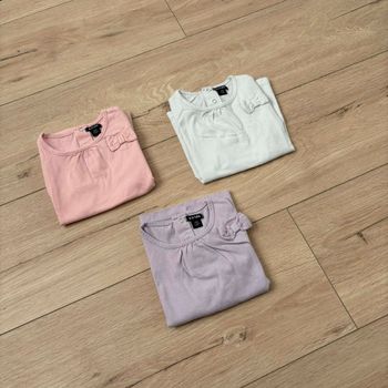 Lot de 3 t-shirts fille avec nœud Kiabi 12 mois