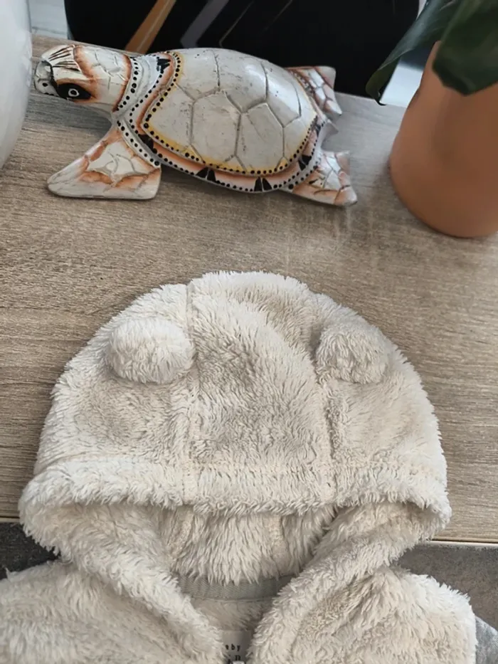 Gilet zippé bi-matiere polaire garçon 12/18 mois BabyGap - photo numéro 4