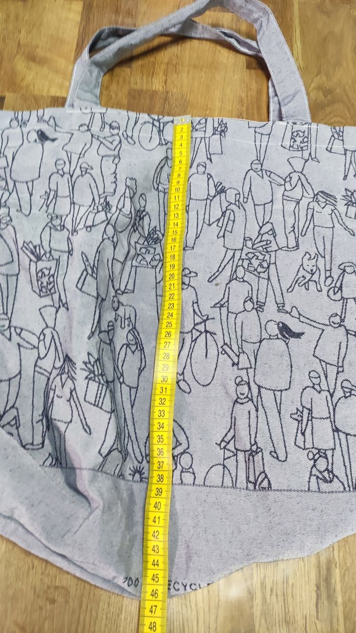 Sac fourre tout en toile brodé - photo numéro 4